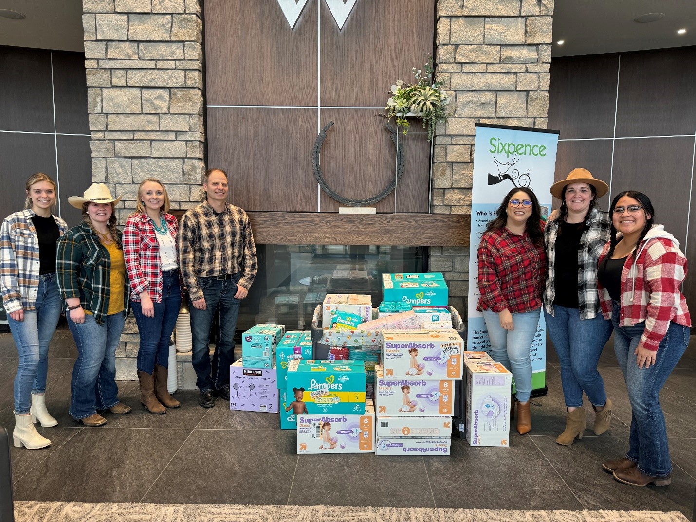 Norfolk branch hosts a diaper drive with Sixpence.