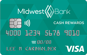 a Midwest Bank Cash rewards card