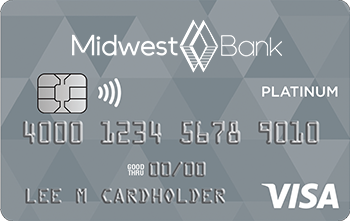 a Midwest Bank Platinum credit card