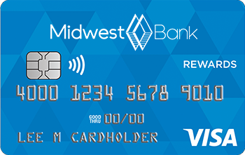 a Midwest Bank Rewards card