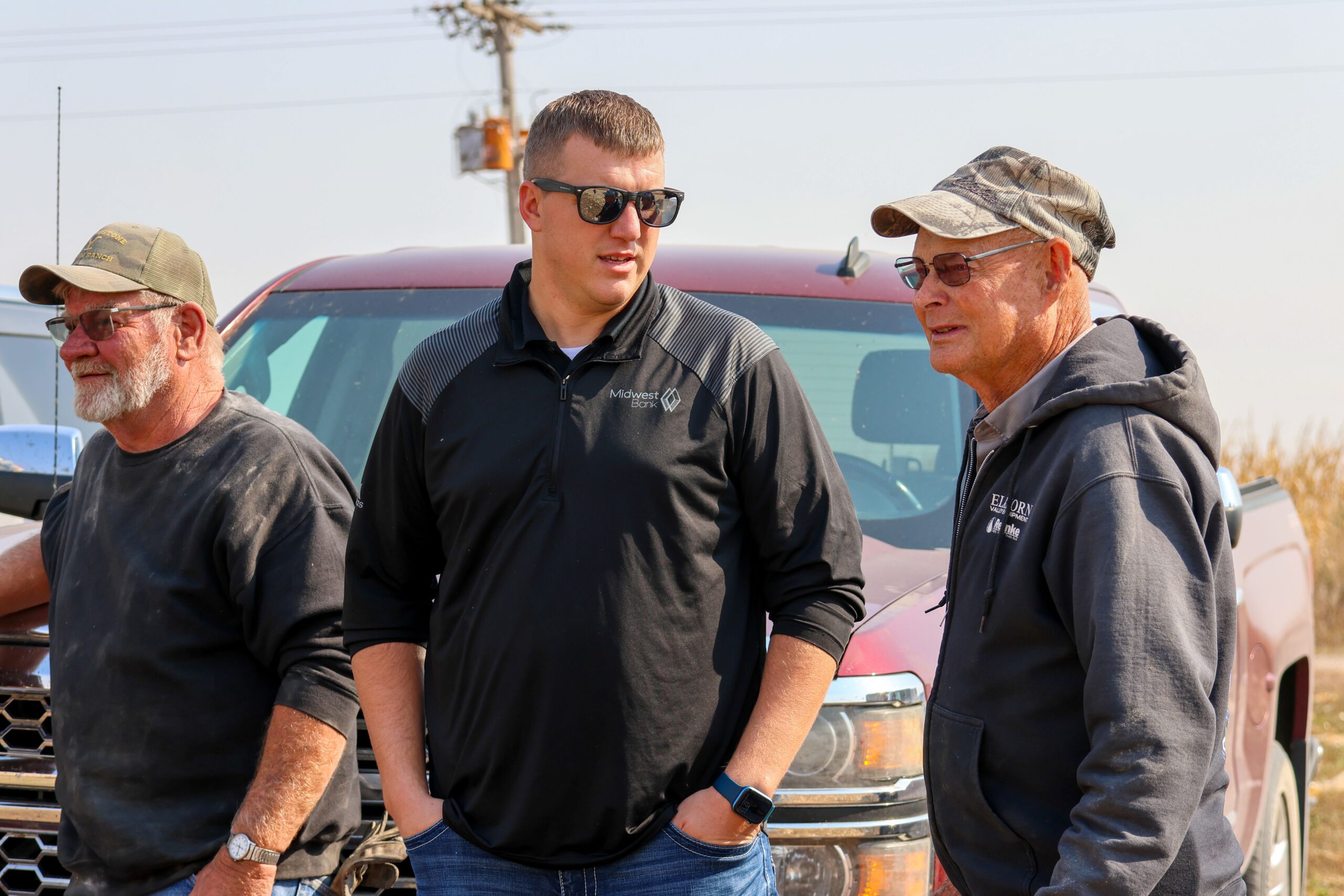 Pierce staff out at a client farm